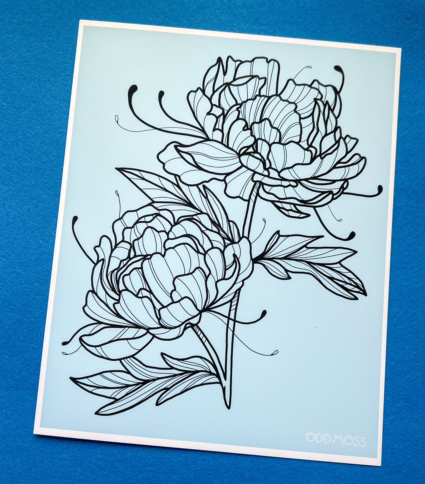 peonies print - odd moss studio