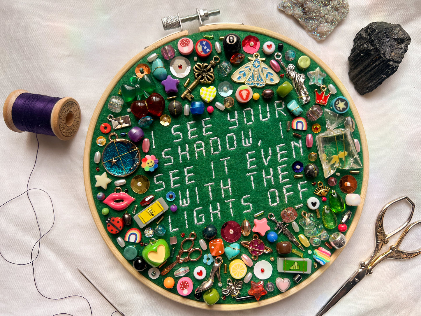 THE SUBWAY chappell roan charm embroidery (I see your shadow)