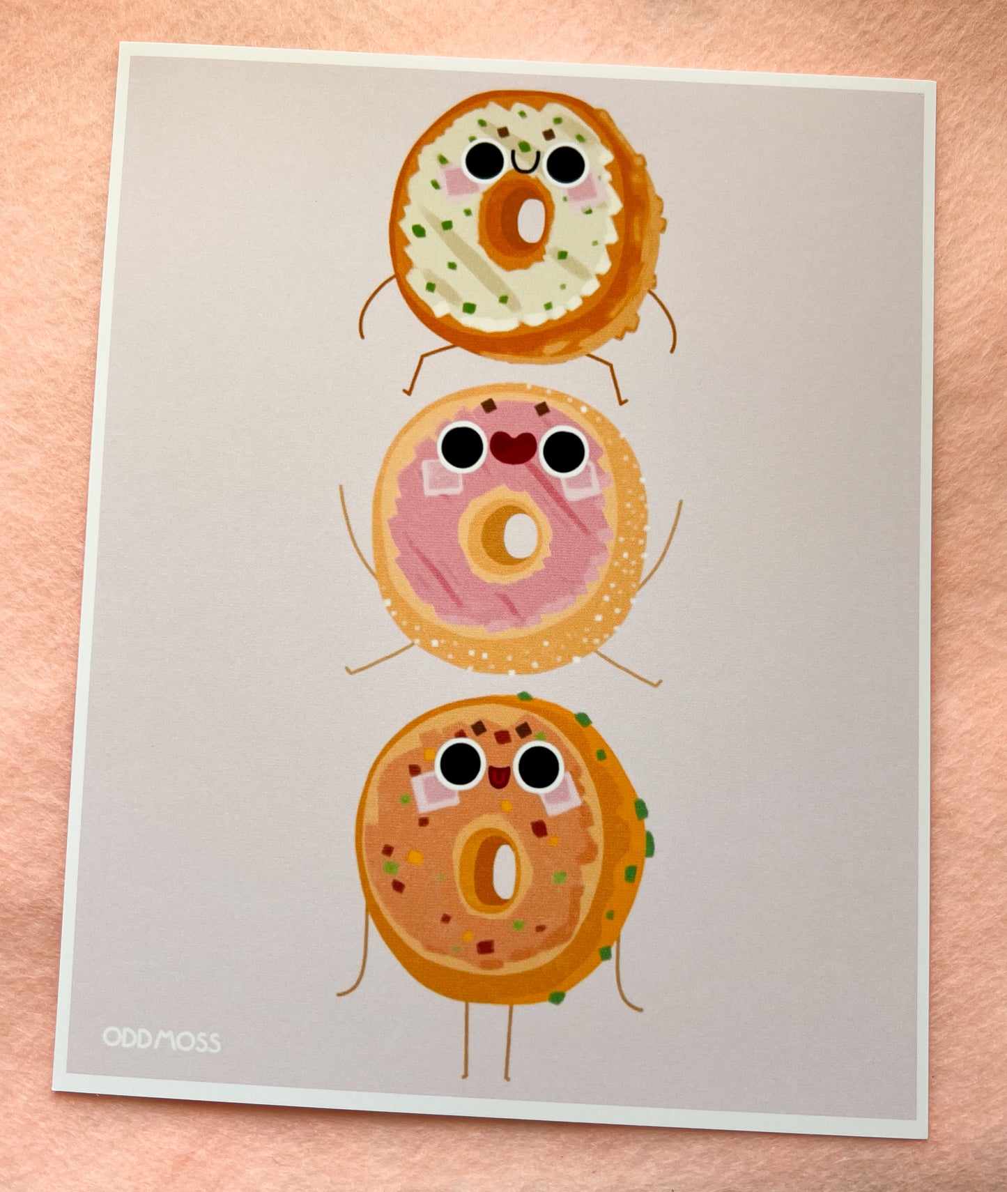 triple bagel print - odd moss studio