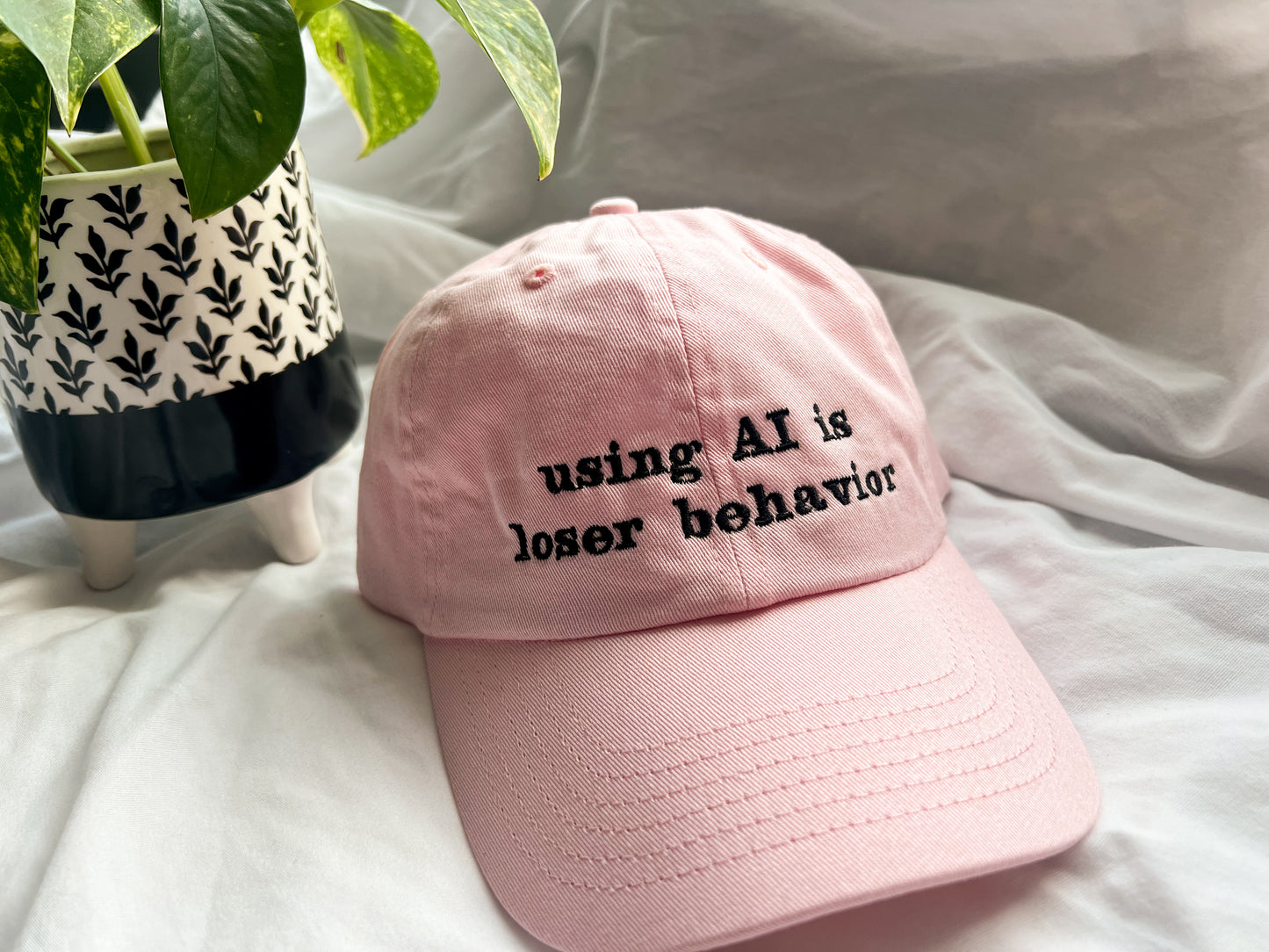 using AI is loser behavior cap (PREORDER)