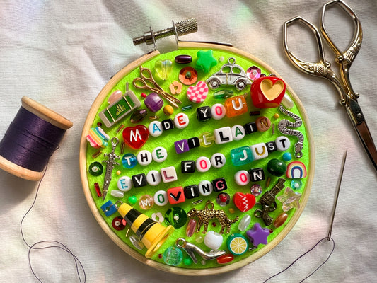 THE SUBWAY chappell roan charm embroidery (made you the villain)