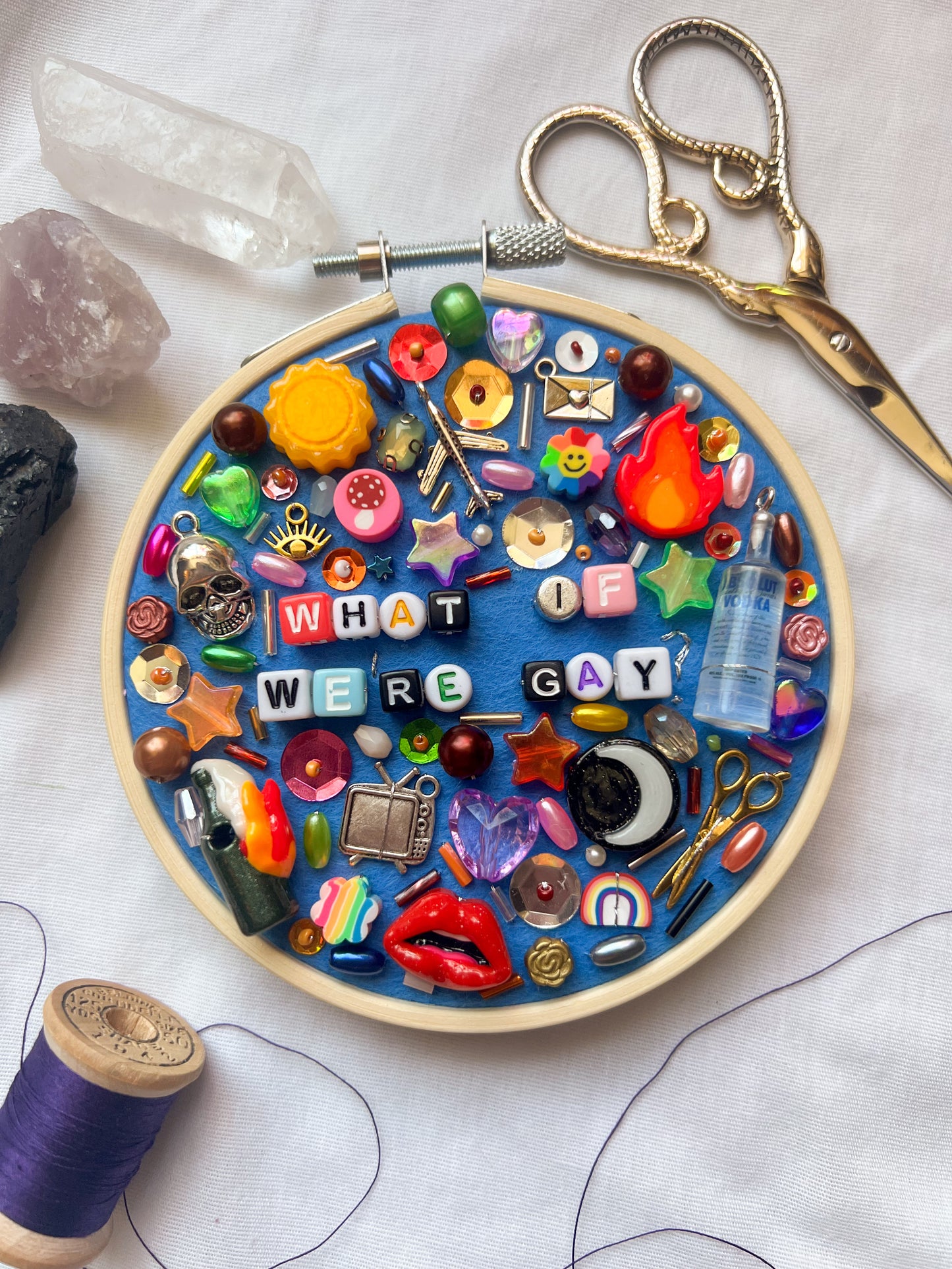 NO ONE KNOWS US brandi carlile charm embroidery