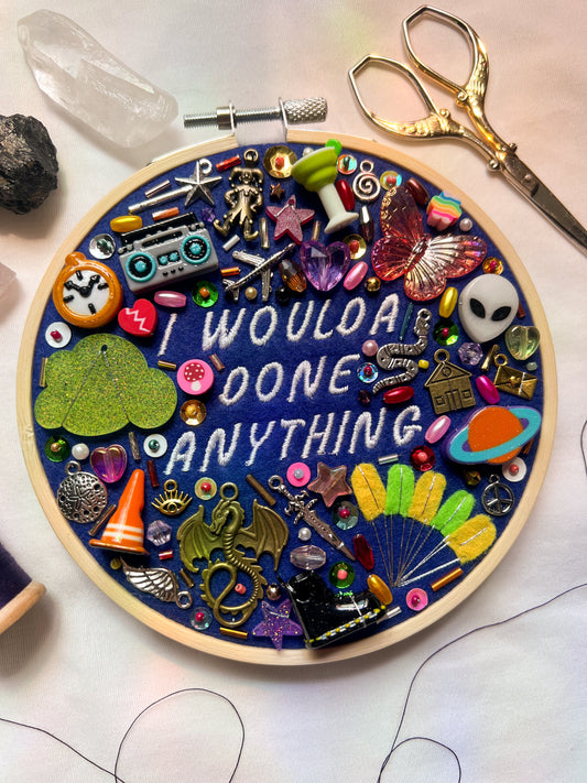 PARACHUTE (dark blue, done anything) hayley williams charm embroidery