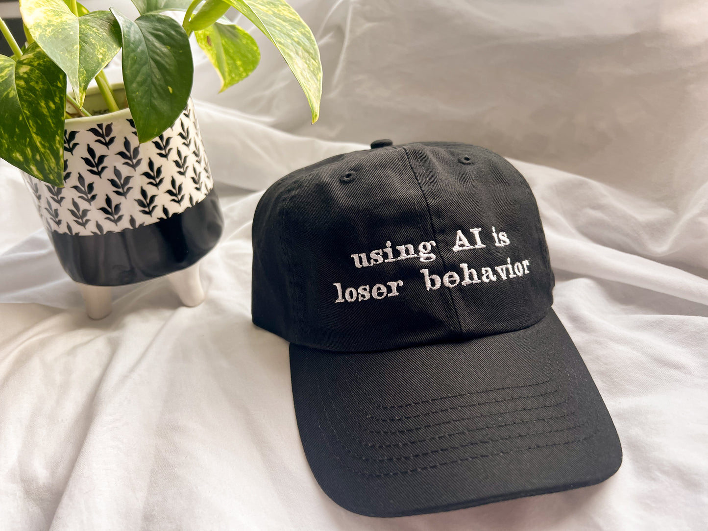 using AI is loser behavior cap (PREORDER)