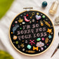 FEATHER sabrina charm embroidery hoop