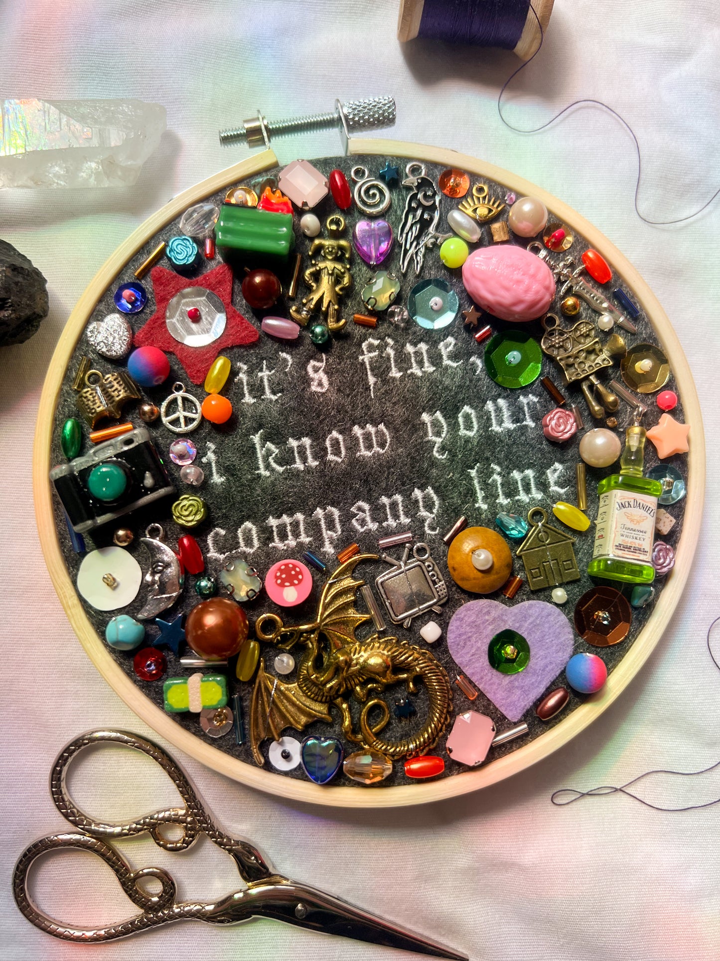 DENY DENY DENY noah kahan charm embroidery