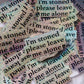 i’m stoned holographic glitter sticker