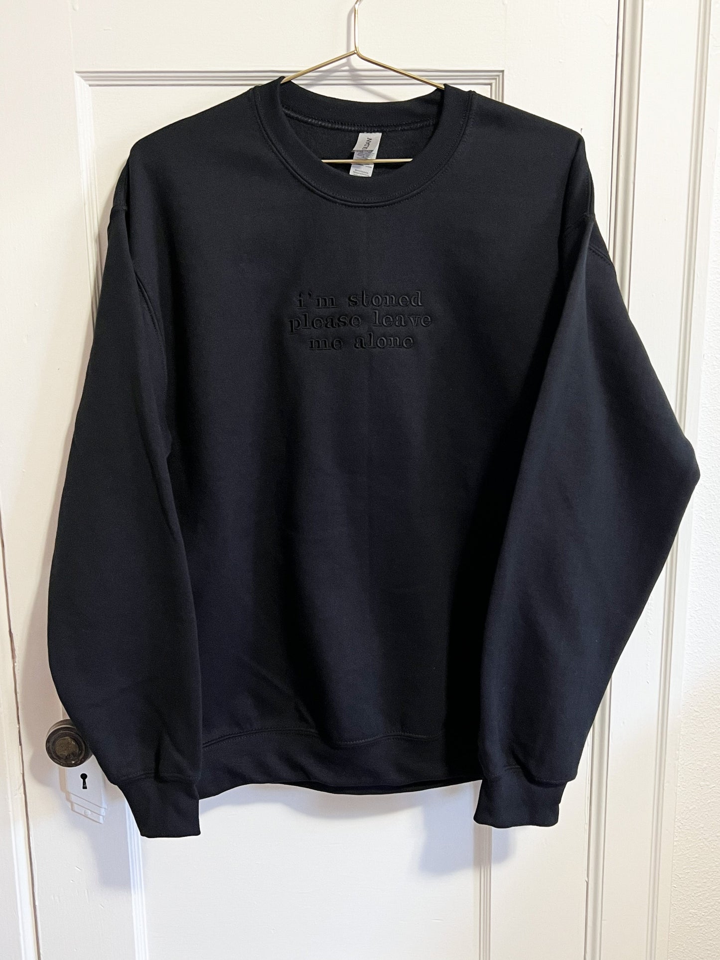 ready-to-ship embroidered crewnecks