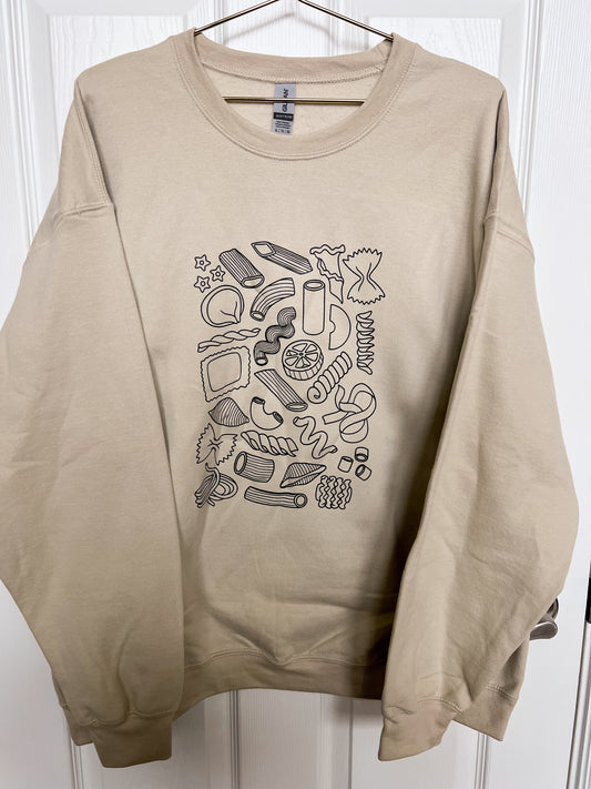 pasta noodles crewneck (PREORDER)