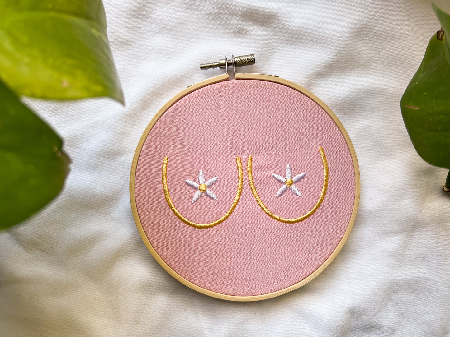 floral boobies embroidery