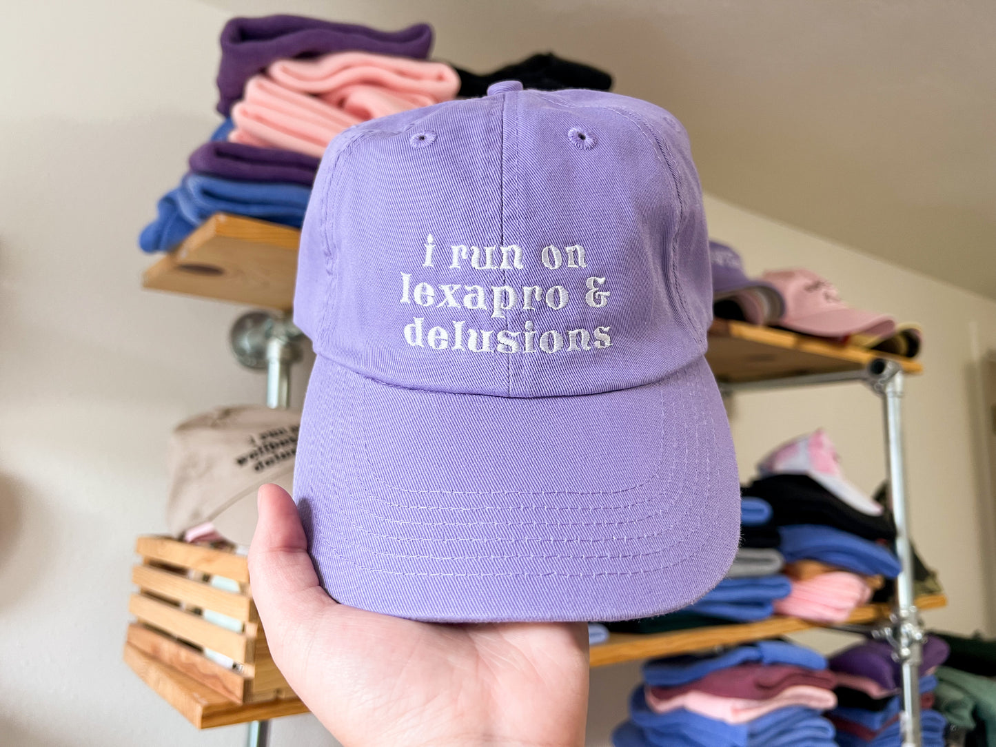 i run on ____ & delusions cap (PREORDER-customized)