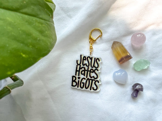 jesus hates bigots keychains