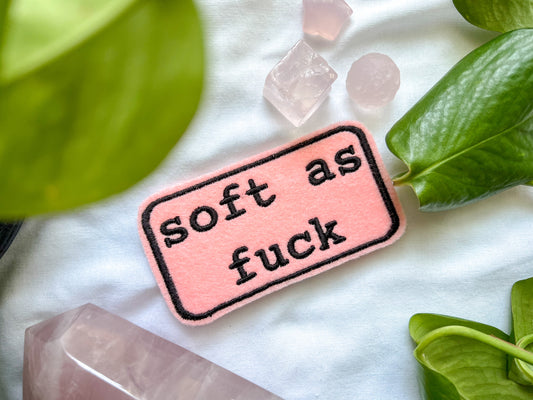 soft as fuck iron-on patch