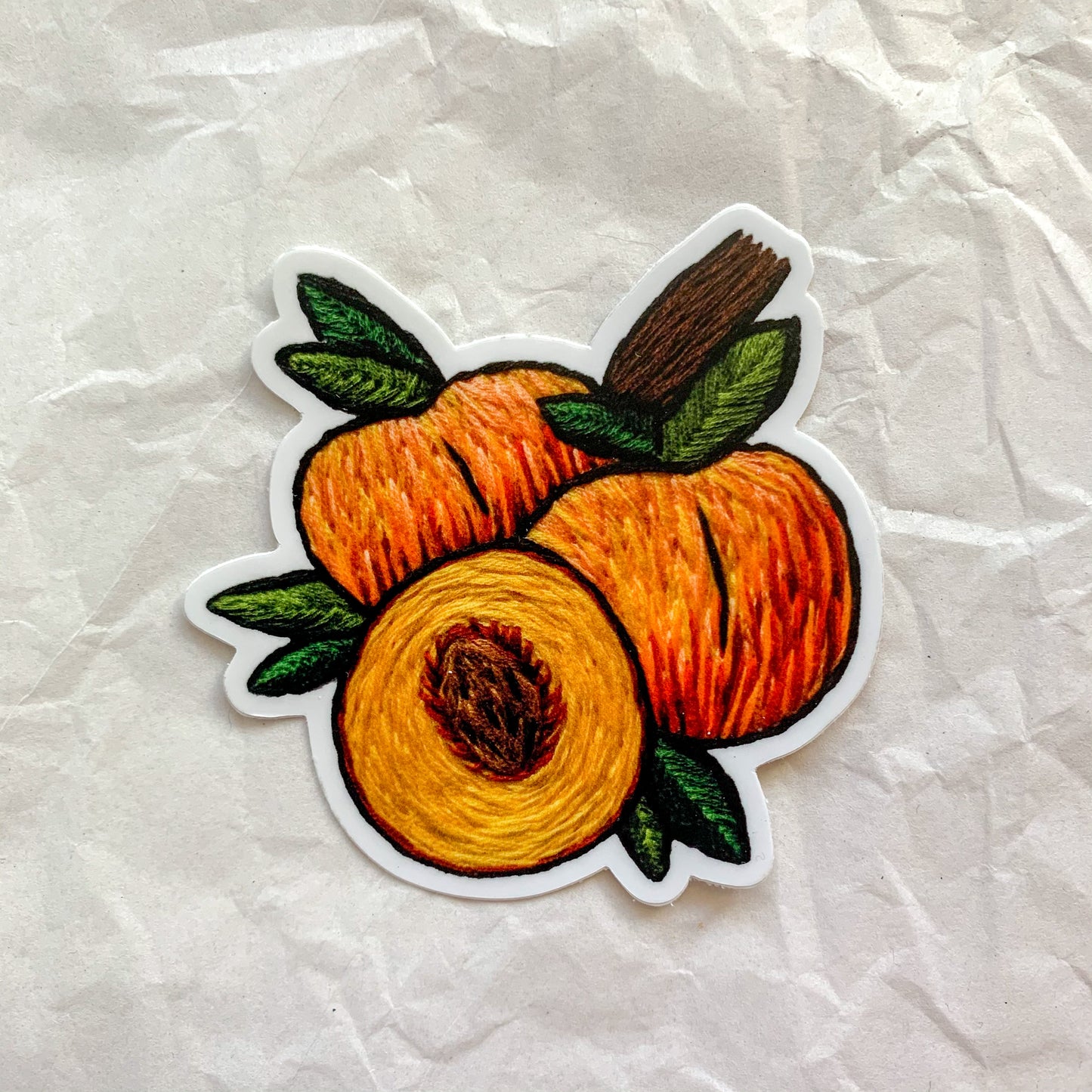 peaches sticker