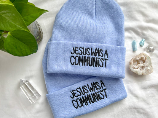 jesus was a communist beanie