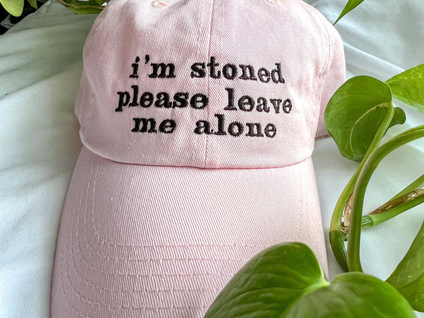 i'm stoned please leave me alone cap (PREORDER)