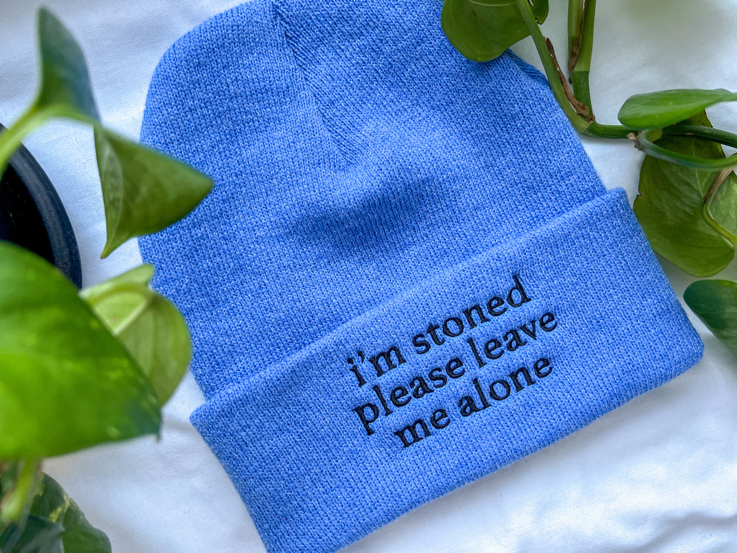 i’m stoned please leave me alone beanie (PREORDER)