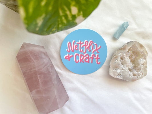 netflix and craft sticker